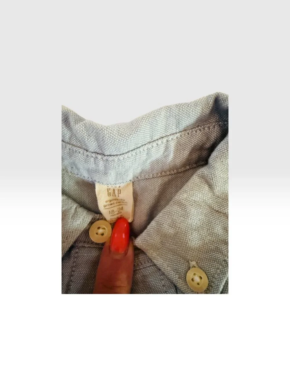 Baby Gap Toddler Boys Long Sleeve Oxford Shirt-Size 18-24 Months